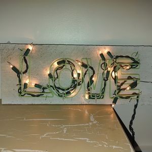Lighted love sign